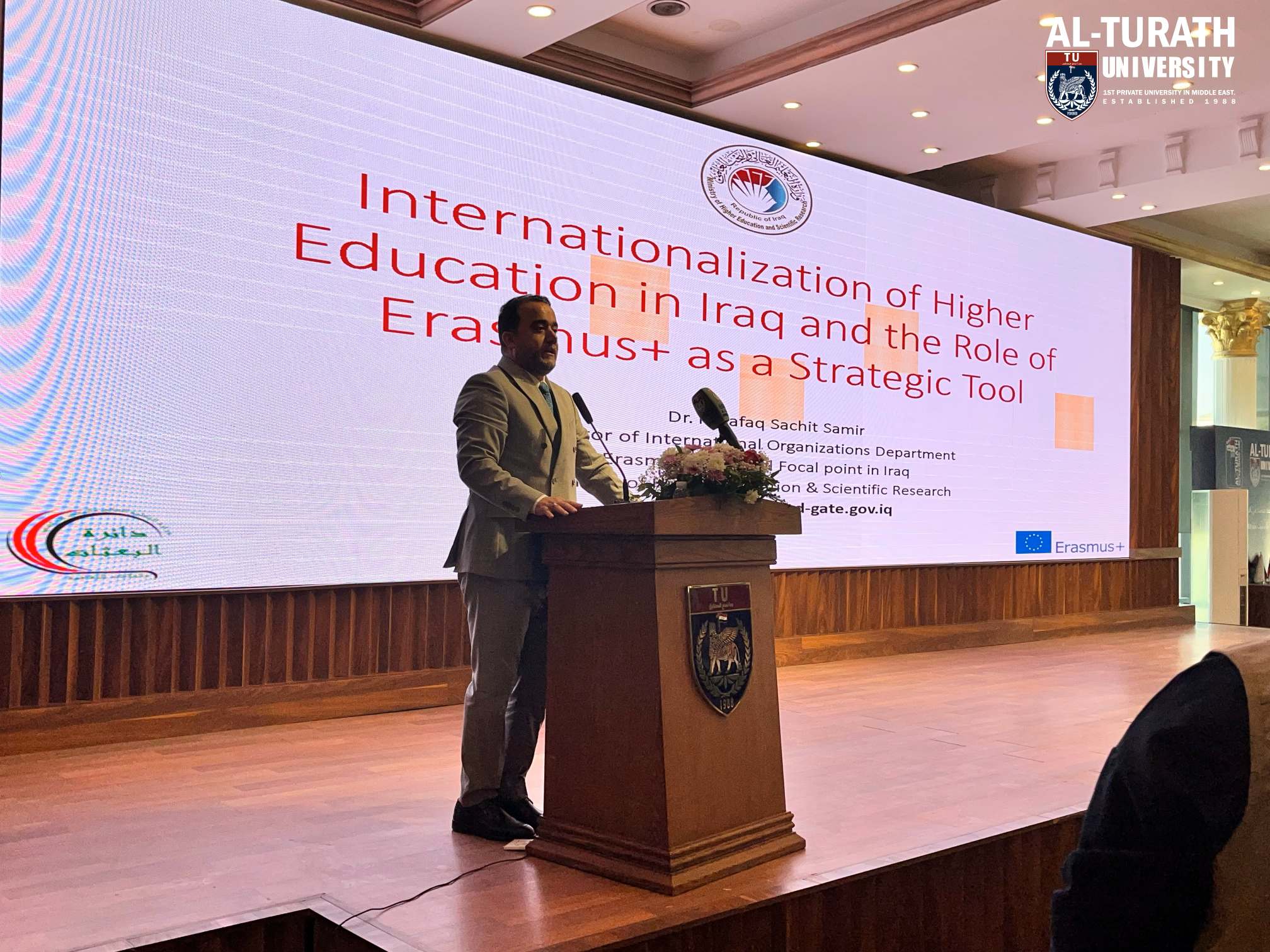 برعاية الأستاذ علي العكيلي, جامعة التراث تعزّز حضورها الدولي من خلال ورشة إيراسموس بالتعاون مع وزارة التعليم العالي - جامعة التراث - Al-Turath University