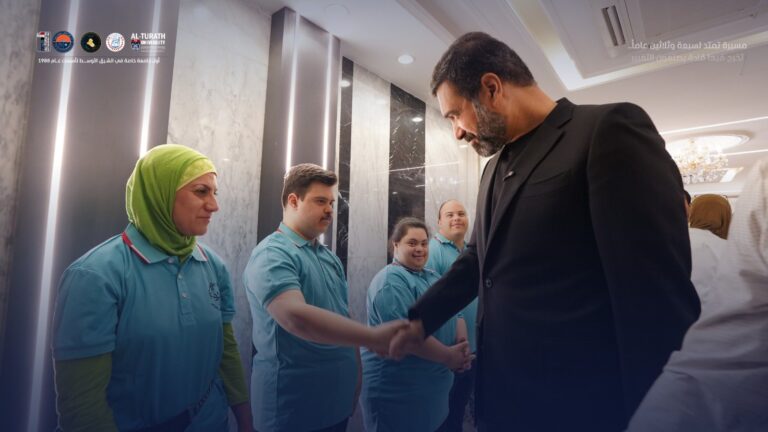 جامعة التراث تطلق مبادرة إنسانية شاملة لرعاية الأطفال من ذوي متلازمة داون والأيتام برعاية رئيس مجلس الأمناء السيد علي العكيلي